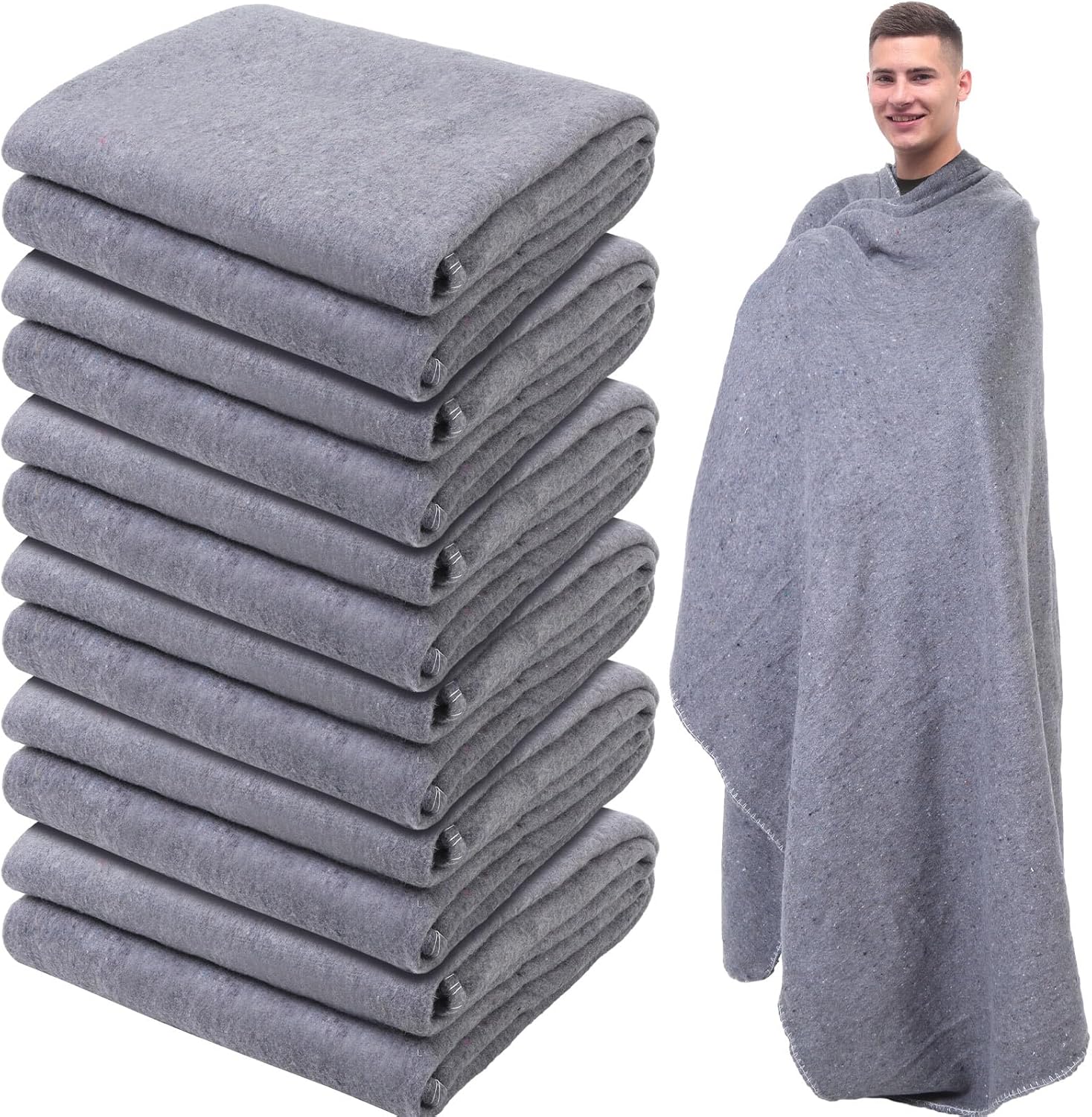 6 Pcs Fire-Resistant Survival Blankets for Camping and Emergencies 6 Pcs Fire-Resistant Survival Blankets for Camping and Emergencies