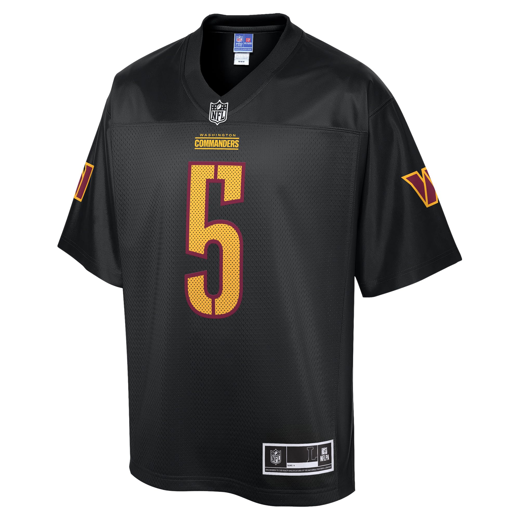 Men's Jayden Daniels Black Washington Commanders Pro Line Jersey