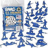Vista 1 de BMC - Figuras de plástico para mujer, 36 unidades, color azul, fabricadas en Estados Unidos