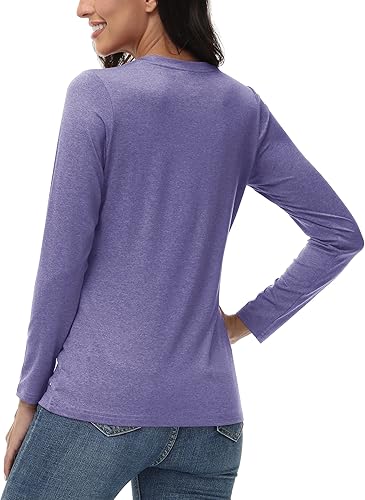 Miniatura 2 de TACVASEN Long Sleeve Shirts Women UPF 50+ Golf Sun Shirts Exercise SPF Shirt Performance Rash Guard Outdoor Hiking Shirts