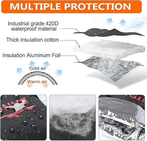 Miniatura 2 de Cubierta aislante para prevención de reflujo, 5 capas de protección, funda aislada, funda aislante de algodón de doble pared para pozos de agua de