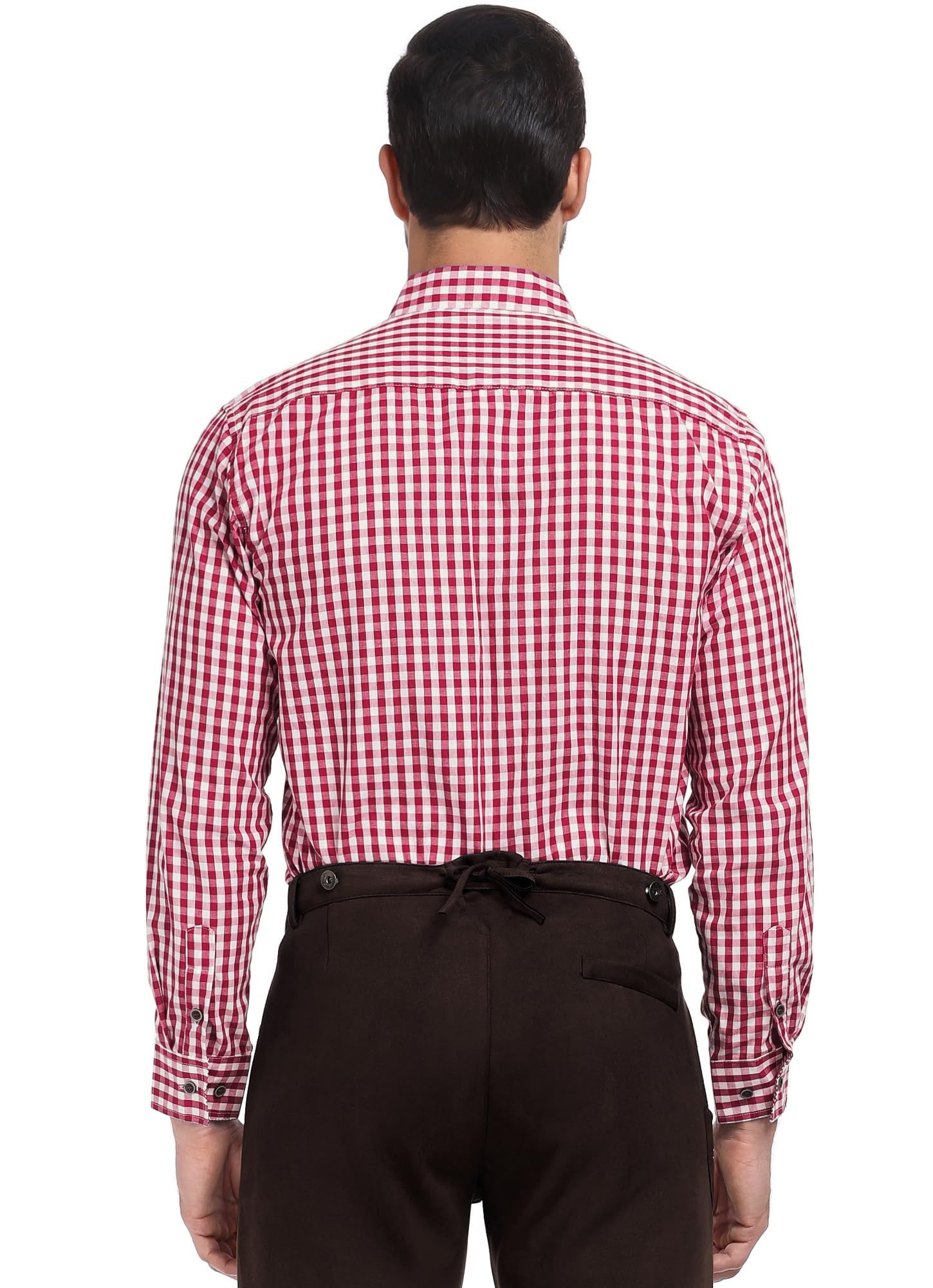 Camicia Oktoberfest Uomo Camicia Bavarese Camicie Tirolese Costume Bavarese Herren Rosso Blu Verde