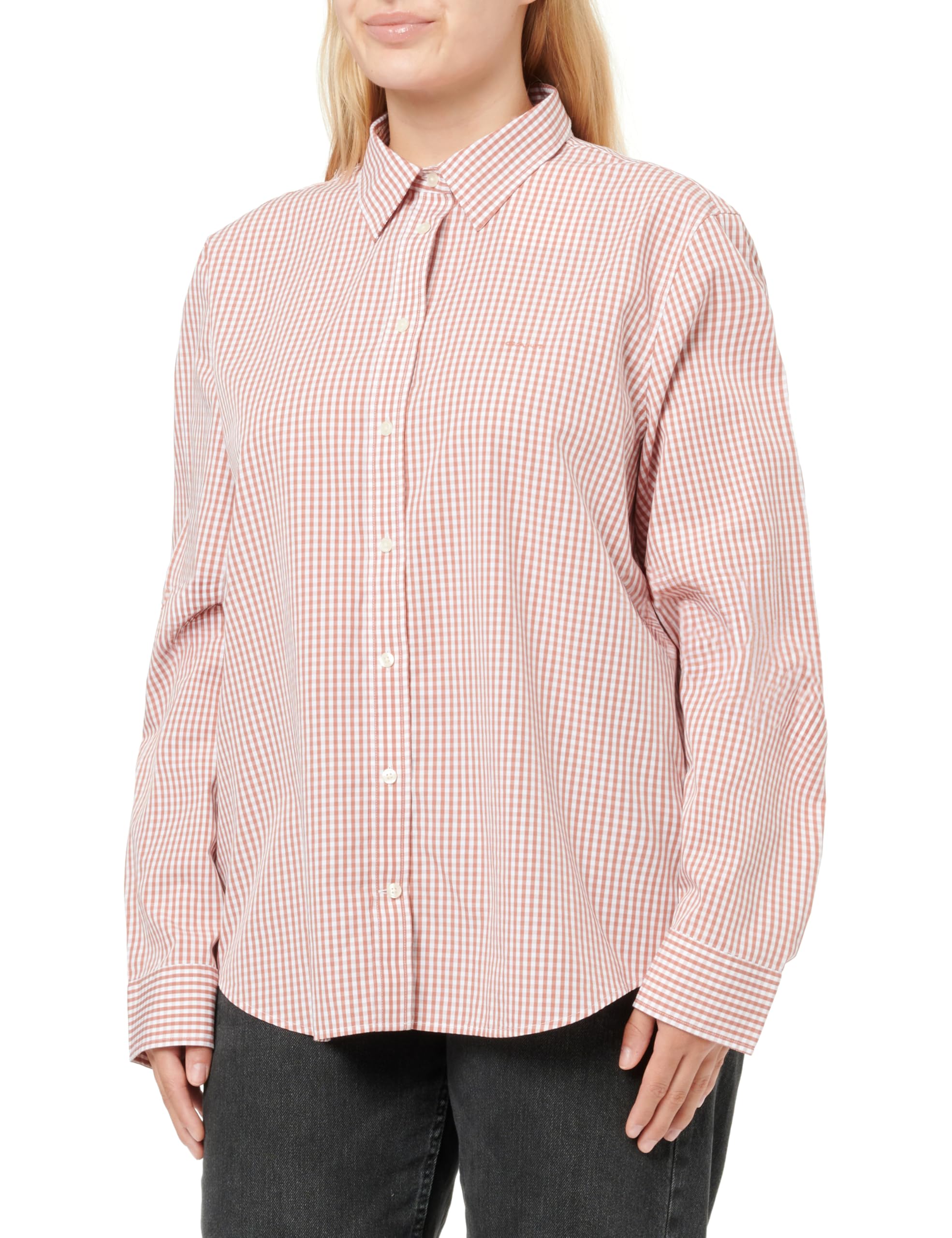 Gant Damen Reg Poplin Gingham Shirt Bluse (1er Pack)