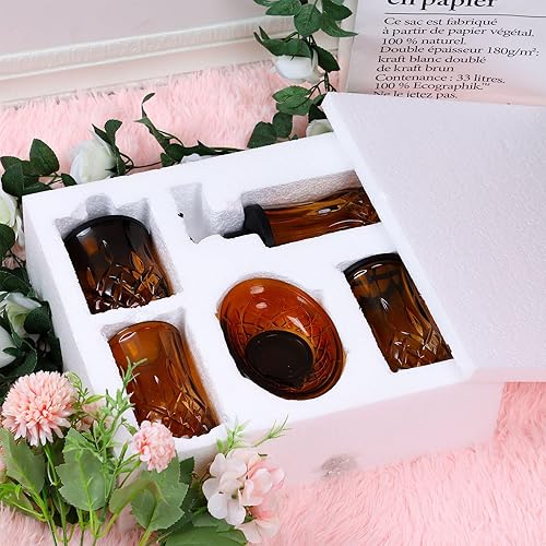 Miniatura 5 de PYZX-HOME Juego completo de accesorios de baño de cristal, juego completo de accesorios de baño de 5 piezas, incluye dispensador de loción,