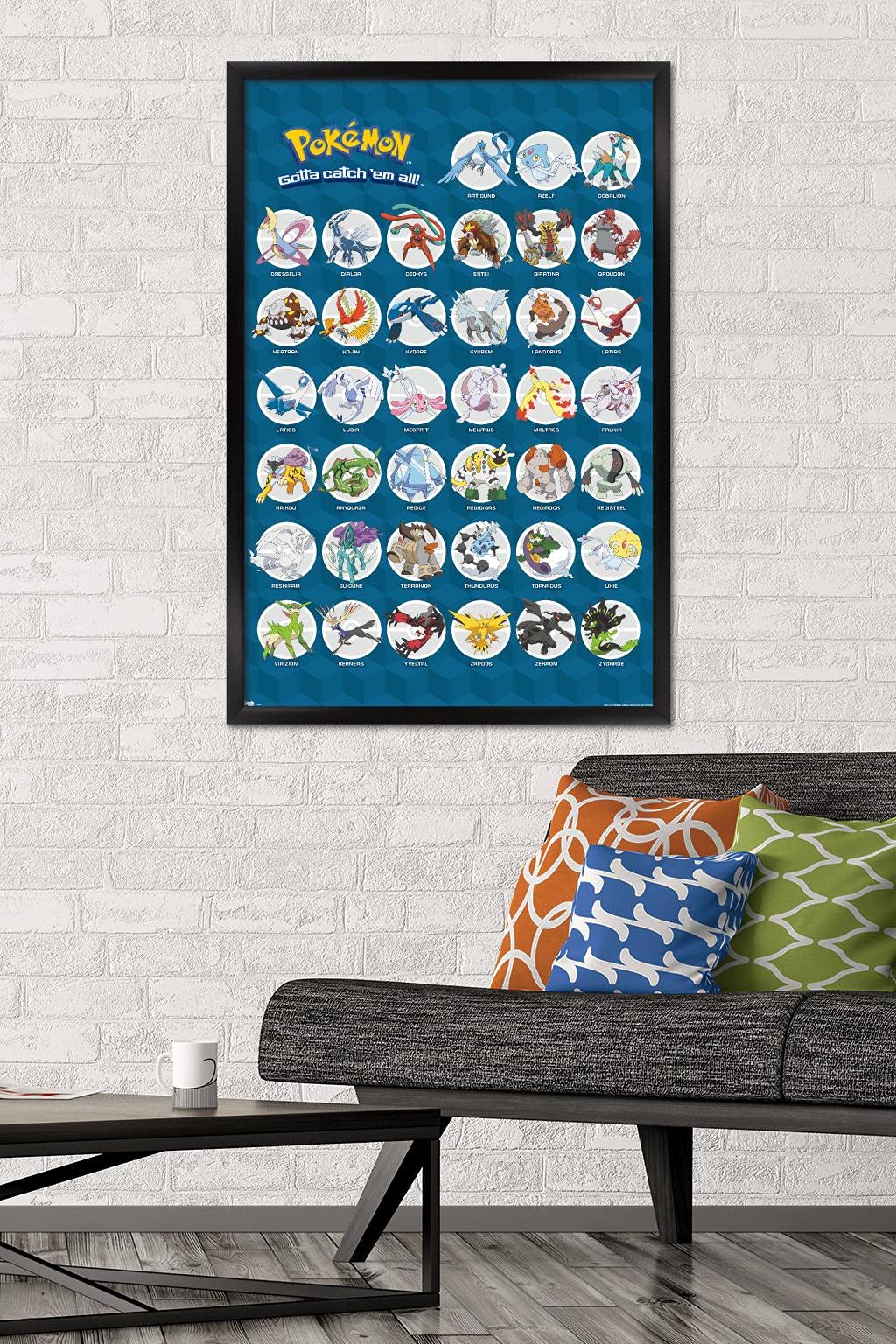 Trends International PokÃ©mon - Legendary Wall Poster, 22.375