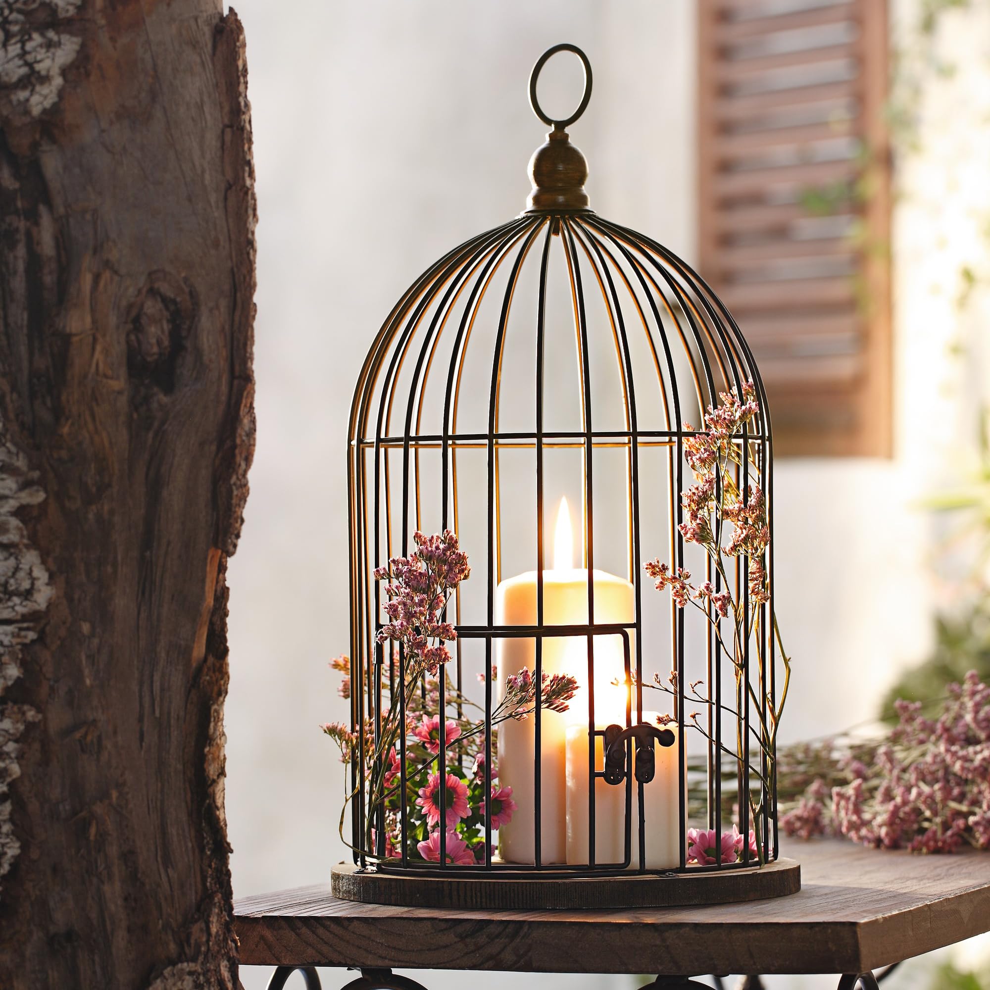 Frank Flechtwaren- Cage à oiseaux décorative - Gabbietta