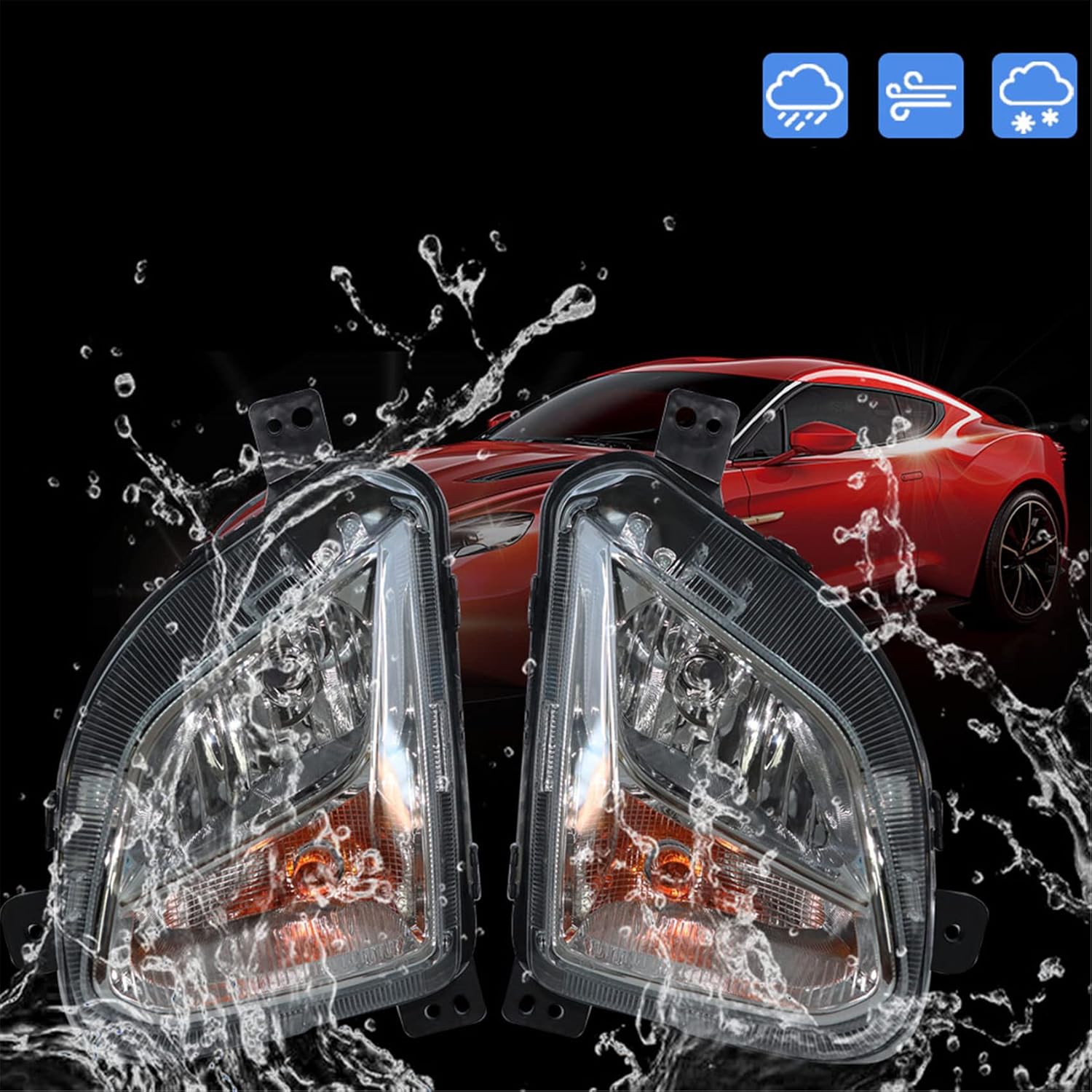 labwork 1 Pair Fog Lights with Signal Lamps Replacement for 2018 2019 2020 Equinox Clear Lens with Bulbs Driving Fog Lights Lamps Driver and Passenger Side