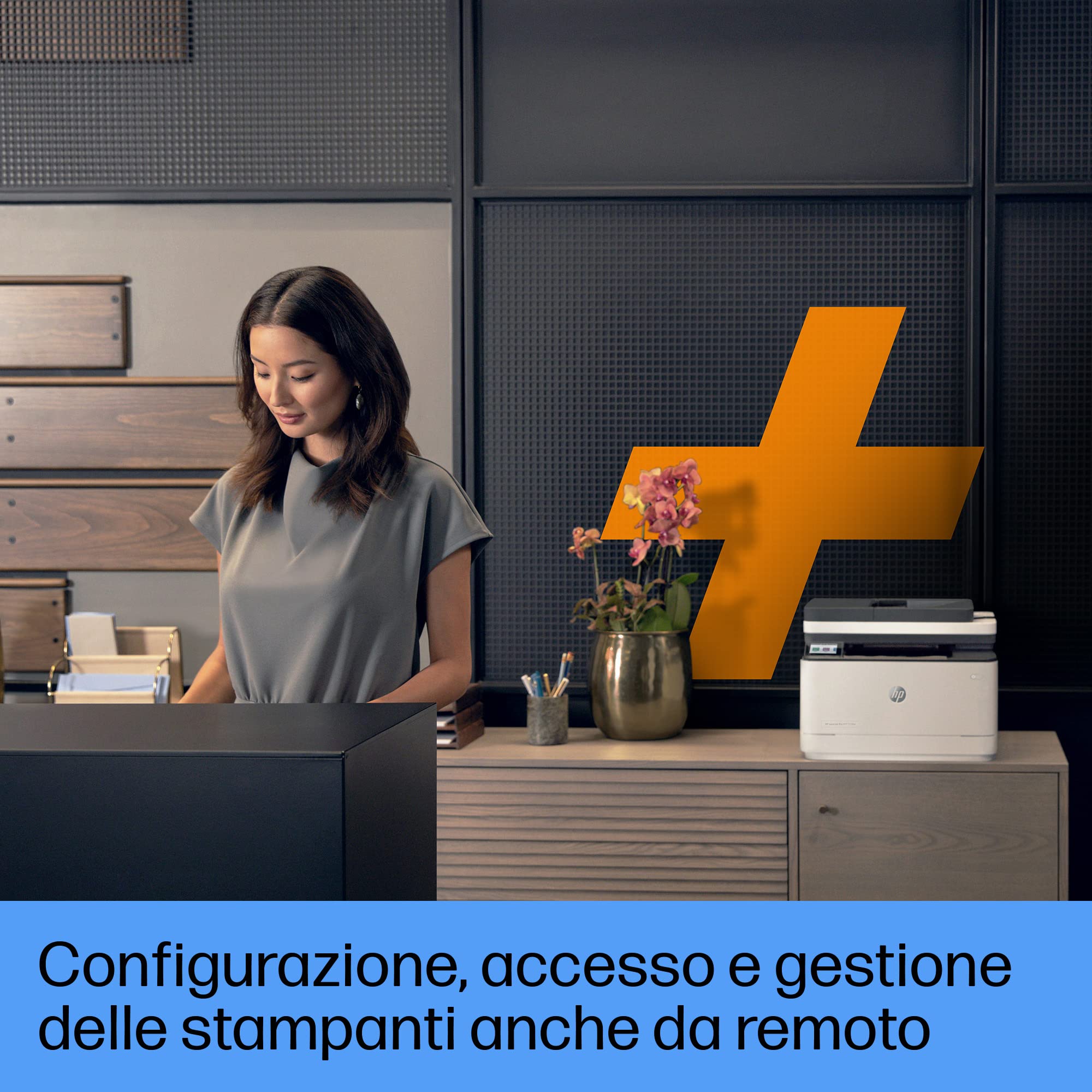 HP LaserJet Pro MFP 3102fdwe 3G630E, Stampante Multifunzione A4, Stampa Fronte e Retro Automatico in b/n, 33 ppm, USB Host, Wi-Fi, Ethernet, Fax, ADF, Smart, Bianca