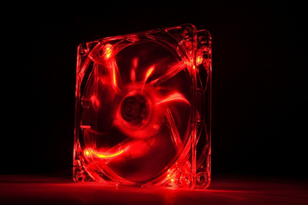 Thermaltake 120mm Pure 12 Series Red LED Quiet High Airflow Case Fan thumbnail 4