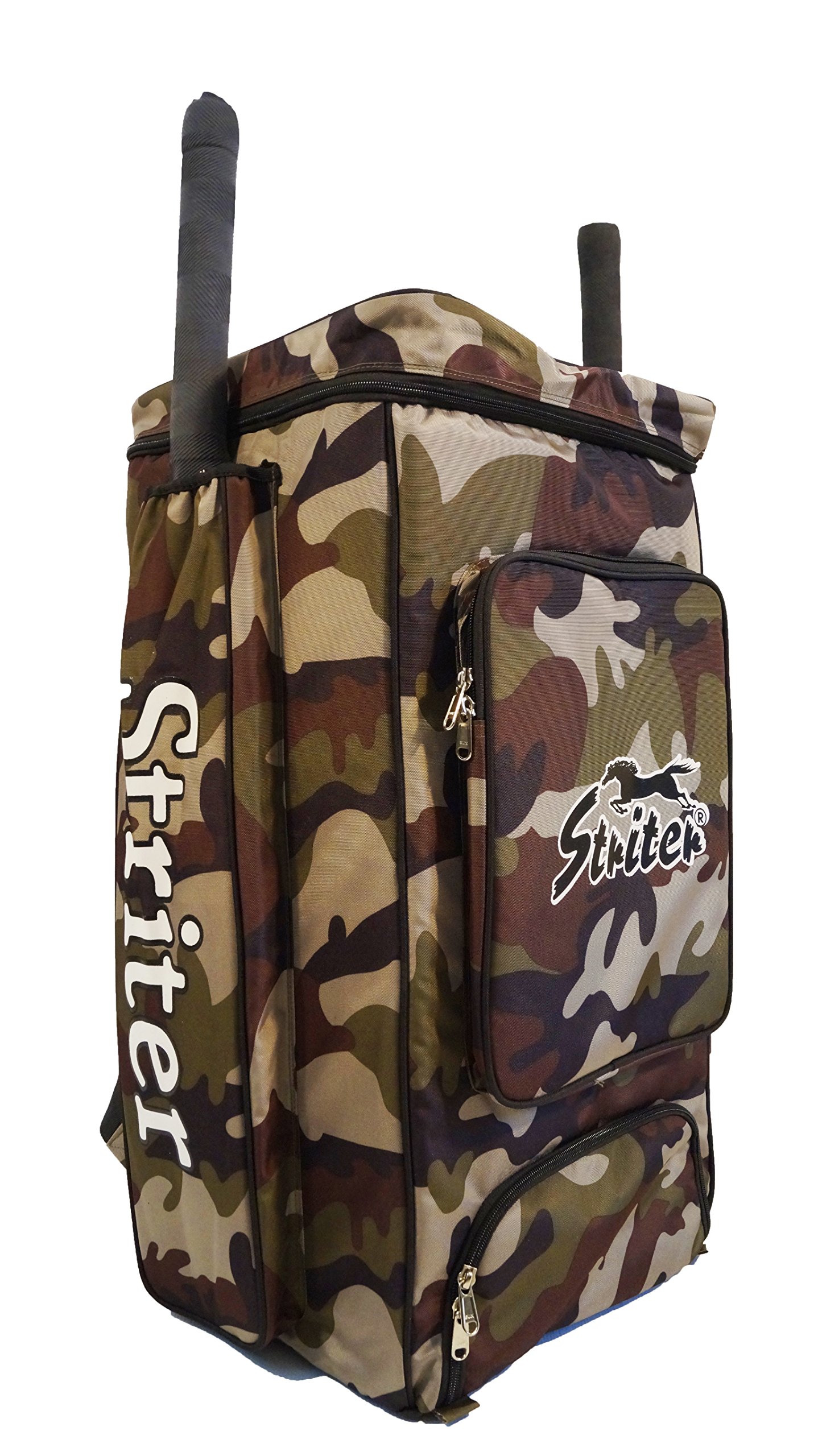 Cricket Kit Bag Pitthu Shoulder Bag-Large 30 Inch Heavy Duty-Army Print (Bag Only)-image-10