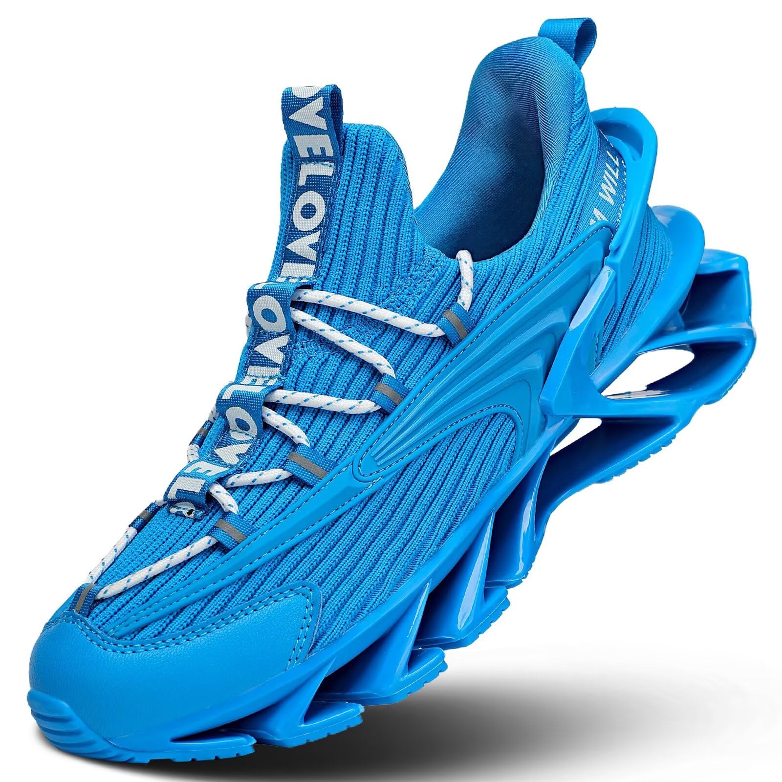 Men's Trail Runners Fashion Sneakers Breathable Mesh Running Shoes Blade Non Slip Casual Athletic Walking Shoes