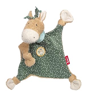 Sigikid 39825 Pony-Shaped Animal Character Soft Toy - Green/Beige