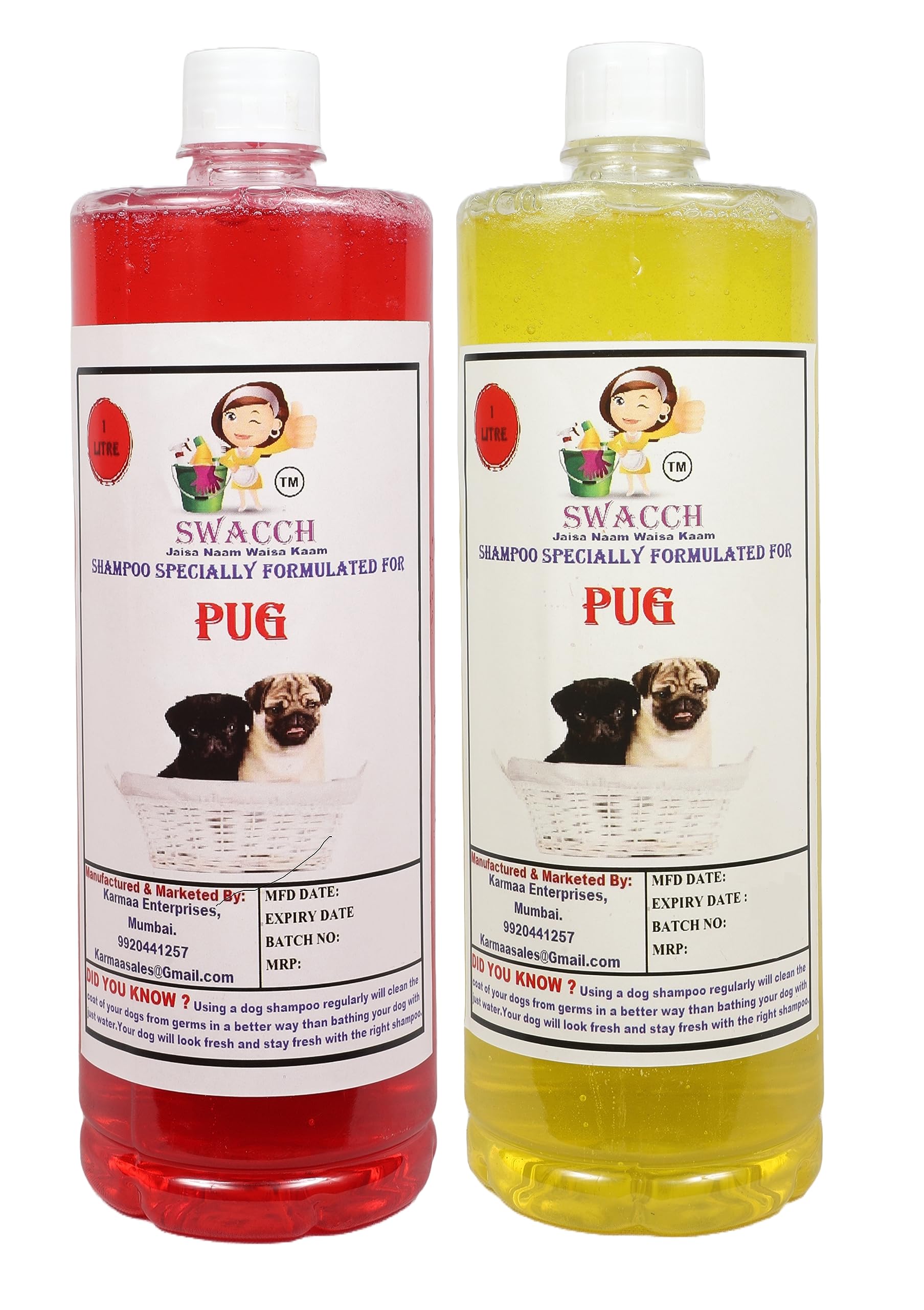 Dog Swacch Shampoo Specially Formulated For Pug (2 Liters) (Combo Pack Of 2) Strawberry & Lemon (B0BZSPVJ75) Amazon Price History, Amazon Price Tracker
