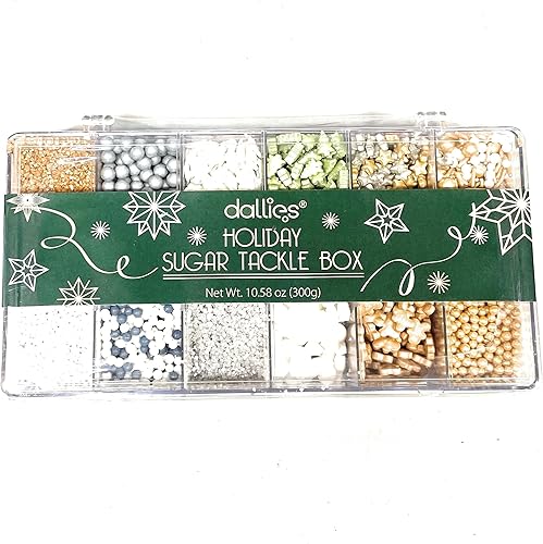 dallies - Caja de aparejos para decoración de azúcar navideña (metálico)