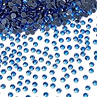 Vista 166 de 1440 piezas de diamantes de imitación termoadhesivos SS20 color púrpura2 con parte posterior plana, gemas de cristal de vidrio para ropa, camisas