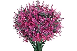 Ageaomet 24 Bundles Artificial Lavender Flowers for Outdoor