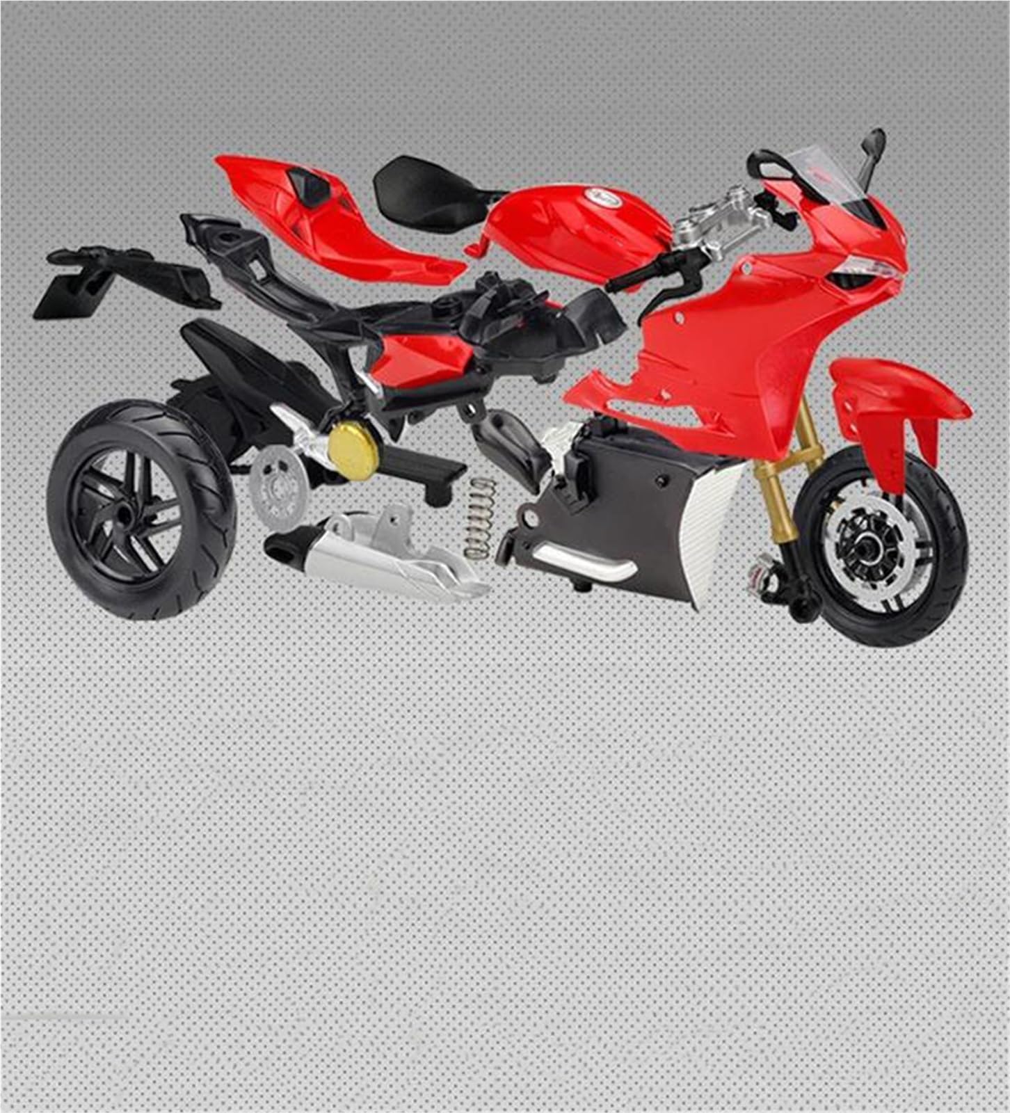 Modelo a Escala de Moto Juguete De Simulación, Regalo Colección, Escala 1:12, para Ducati 1199 Panigale, Versión para Ensamblar, Modelo Motocicleta Aleación, Metal Fundido A Presión
