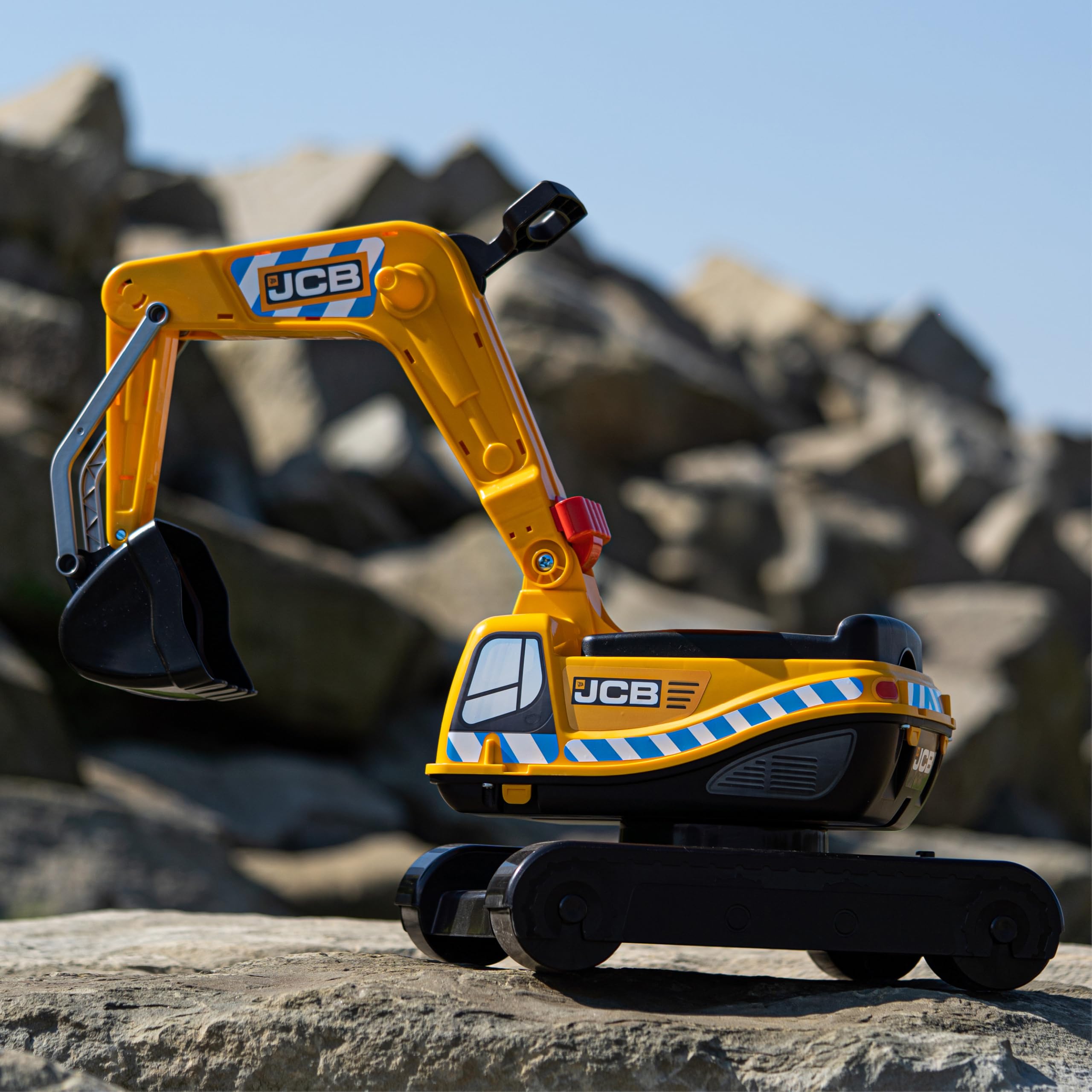 FALK - Bagger JCB – ab 3 Jahren – Bagger und Schaufel mit Gelenk – Drehkabine 145