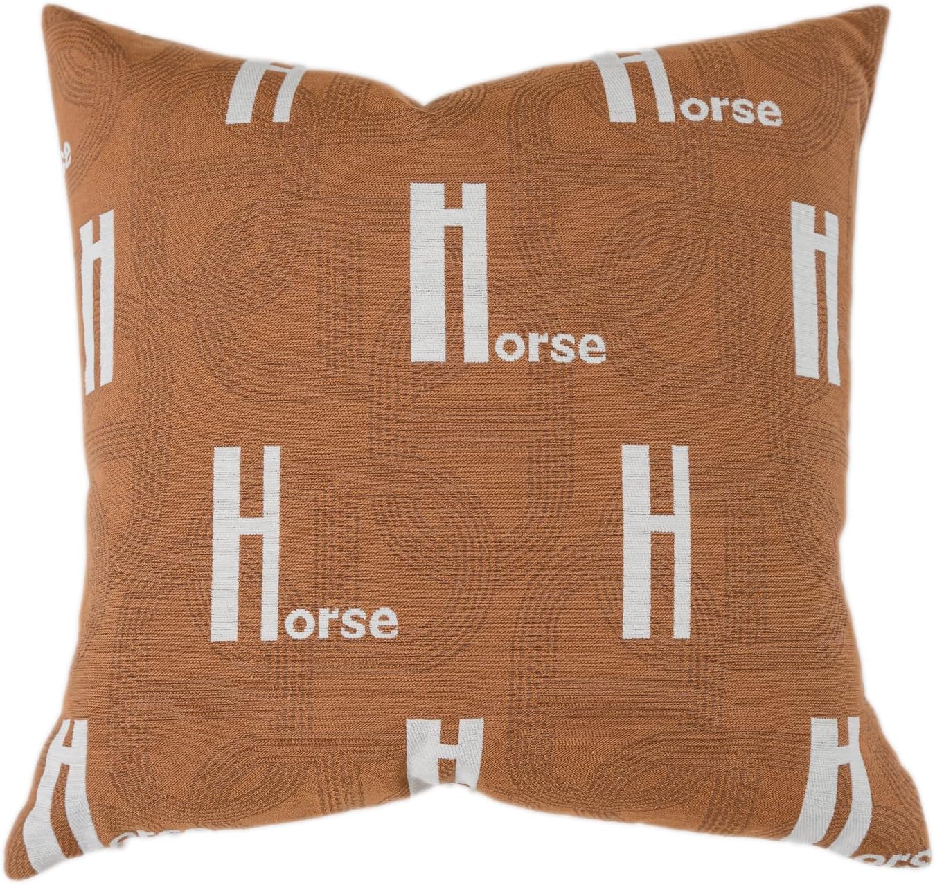 20x20'' Inches Throw Pillow Cushion Cover - H Letter Embroidery Modern Fashion Style Couch Sofa Pillow for Living Room Bedroom