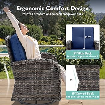 Amazon.com: Artfurniz 2 in 1 Porch Glider Swivel Chair