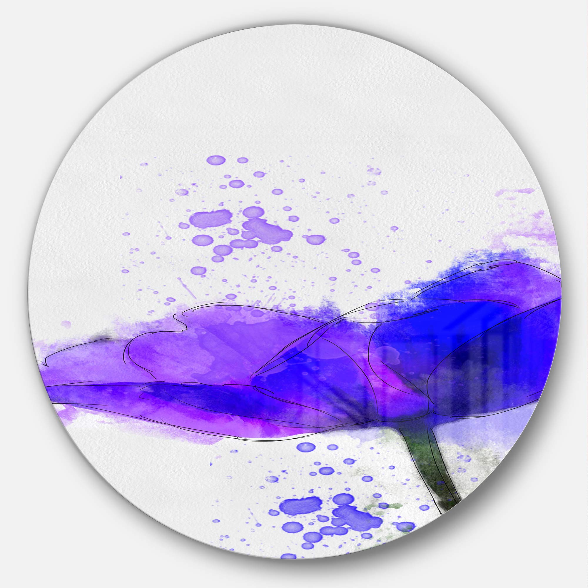 Amazon.com: Designart MT13661 C23 Beautiful Blue Anemone Sketch