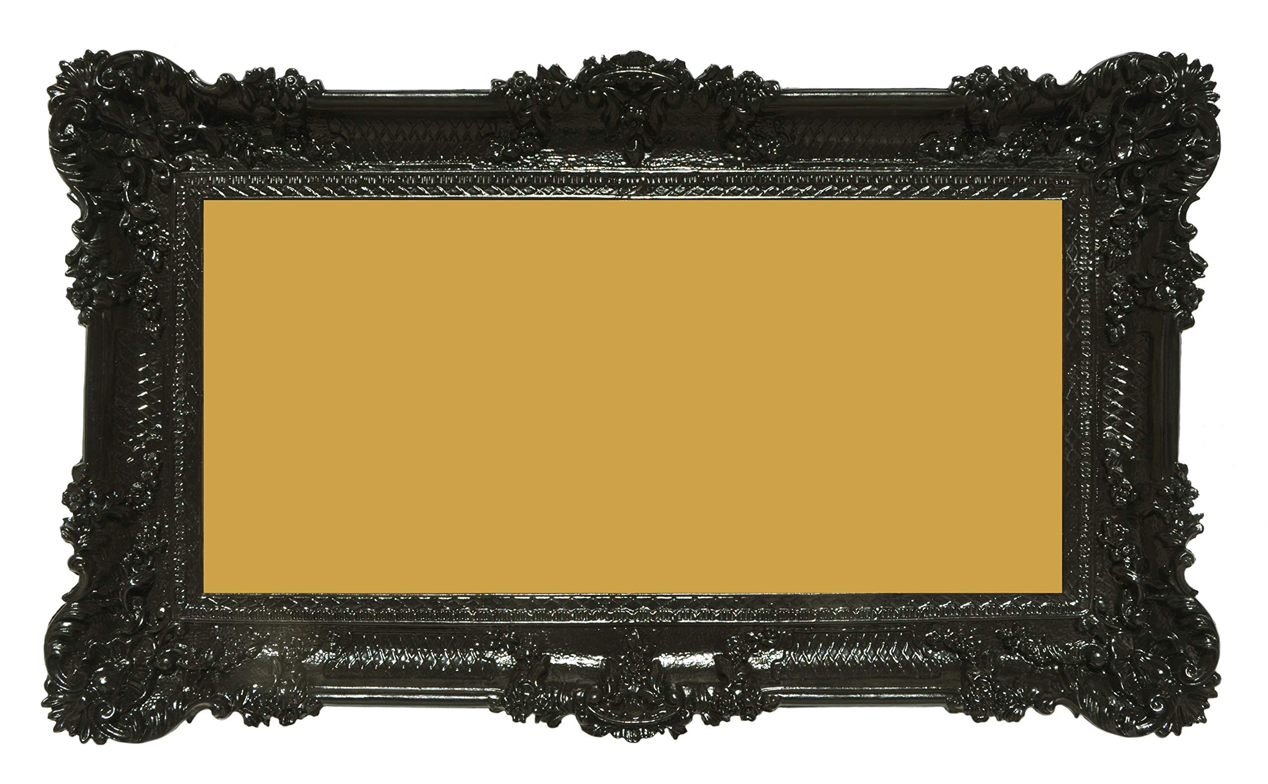 Ornato Shabby Chic Cornice Per Foto/immagini/poster - Nero Con Nero Passepartout - Con Foglio In Perspex - 20"x16" Per Foto Di 12"x16 - Foto 8