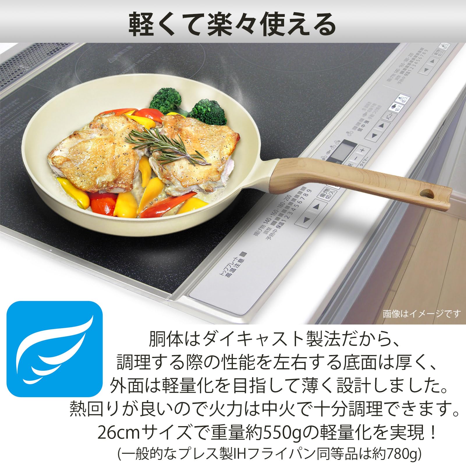 Amazon｜ナンセンジャパン フライパン 軽くて使いやすい セラミック