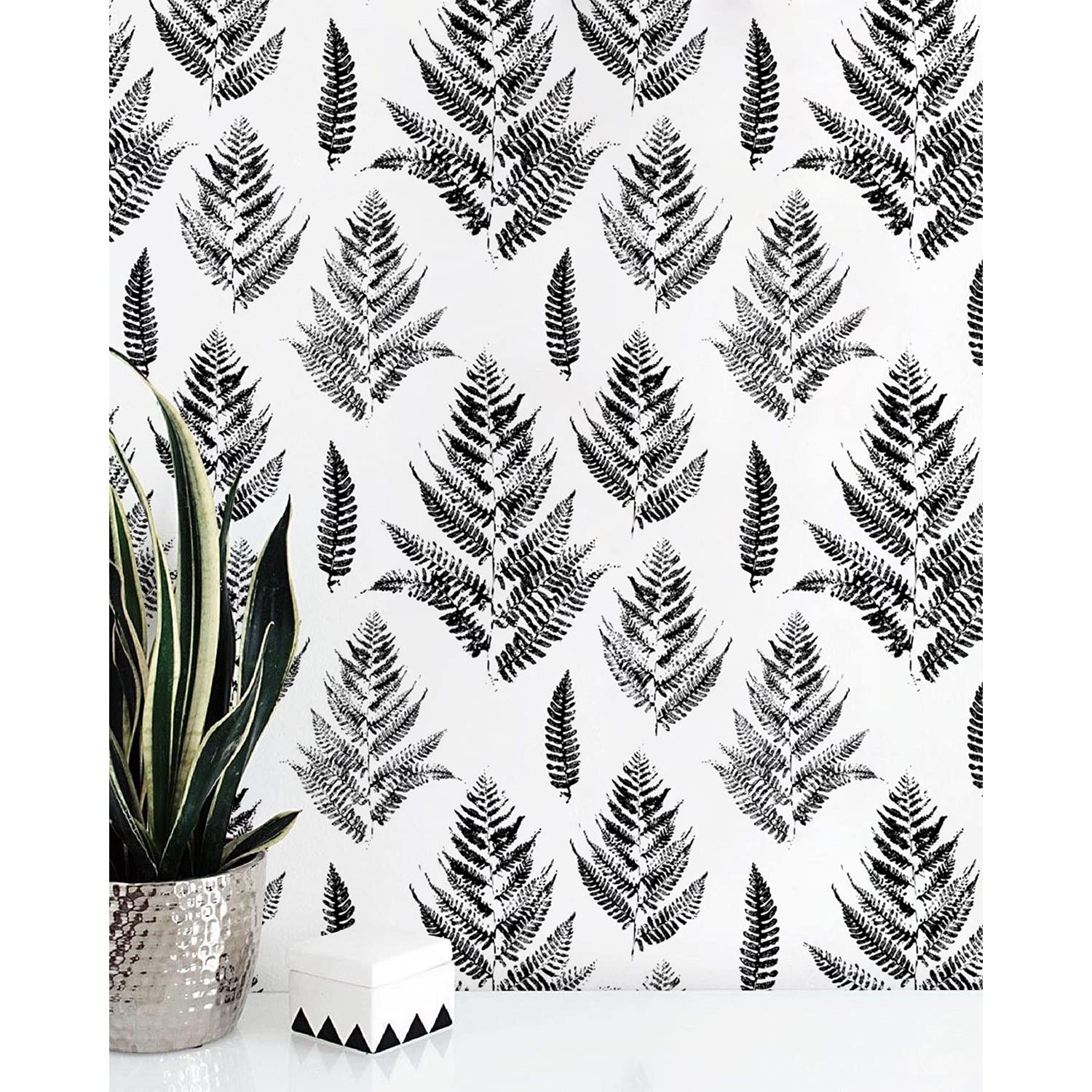 Papier peint meuble et cuisine motif Fern Floral 290x290cm