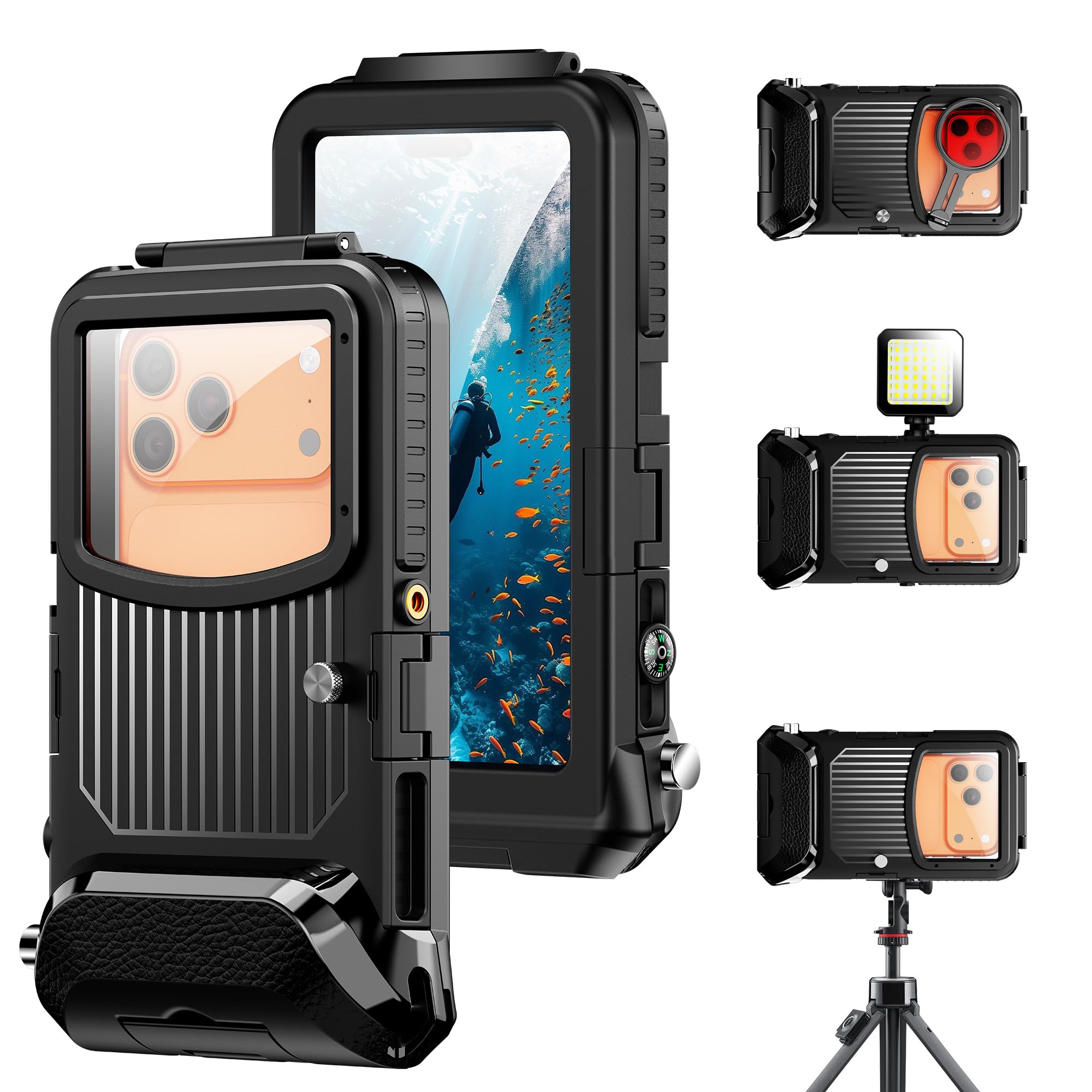 ShellBox Case Carcasa subacuática para iPhone de 5.4 a 6.9 pulgadas
