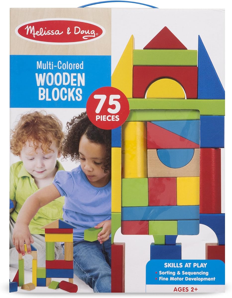 Multi Colored Wooden Blocks (75 pc.)