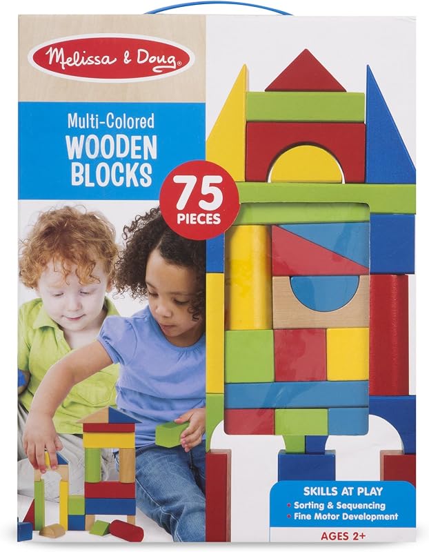 Multi Colored Wooden Blocks (75 pc.)