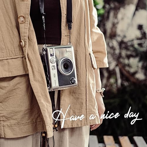 Miniatura 3 de Rieibi Accesorios para cámara instantánea Fujifilm Instax Mini Evo, paquete de regalo de Navidad incluye funda transparente Instax Mini Evo y