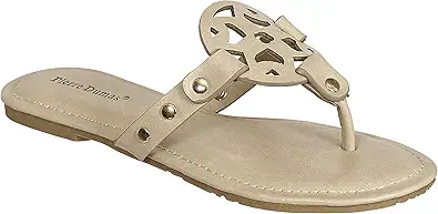 Pierre Dumas Women's Limit-20 Thong Flip Flop Sandal