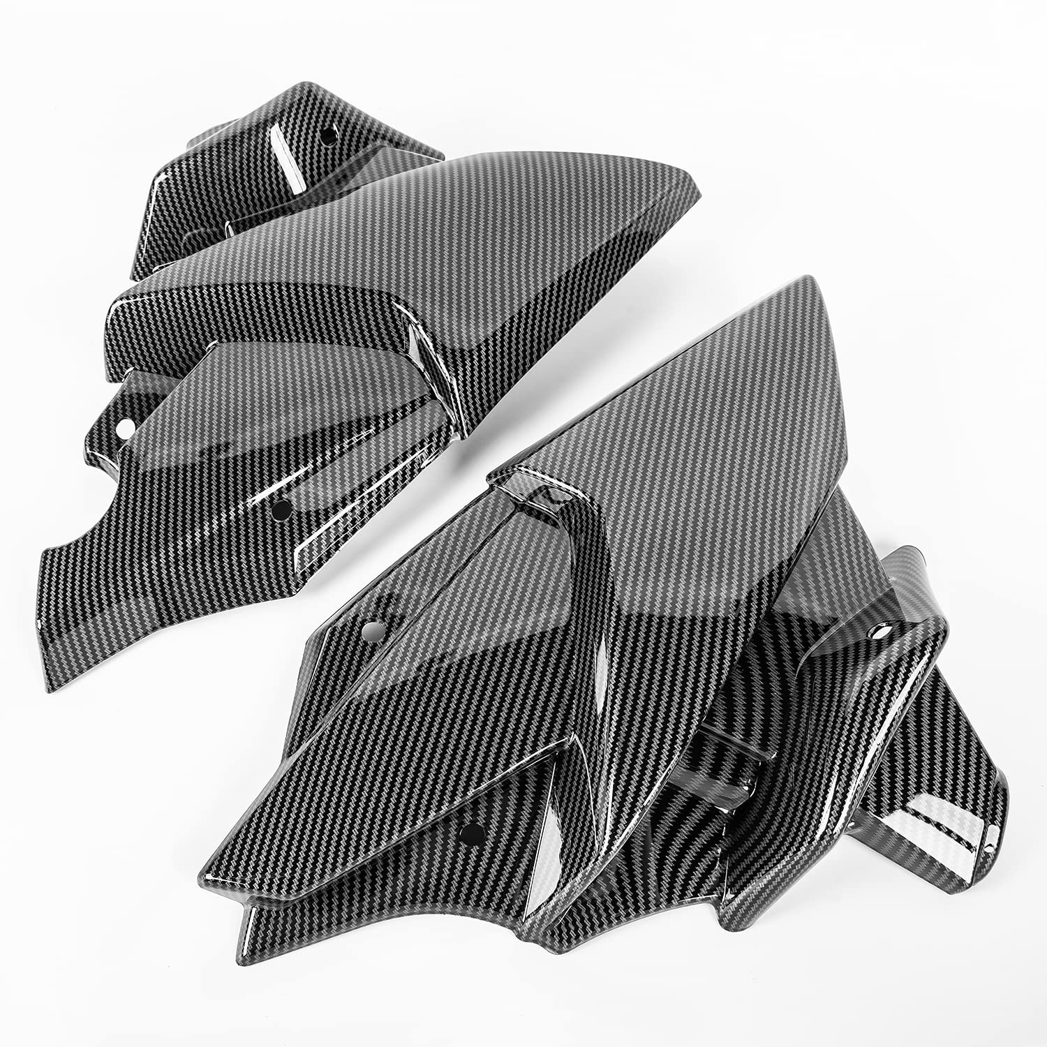 Motorrad Motorschutz-Bauchwanne Spoiler Untere Verkleidung passend für MT-09 MT09 SP Tracer 9 / GT 2021 2022 2023 2024 Karosserierahmen Verkleidungssatz Verkleidungsschutz (Kohlefaser)