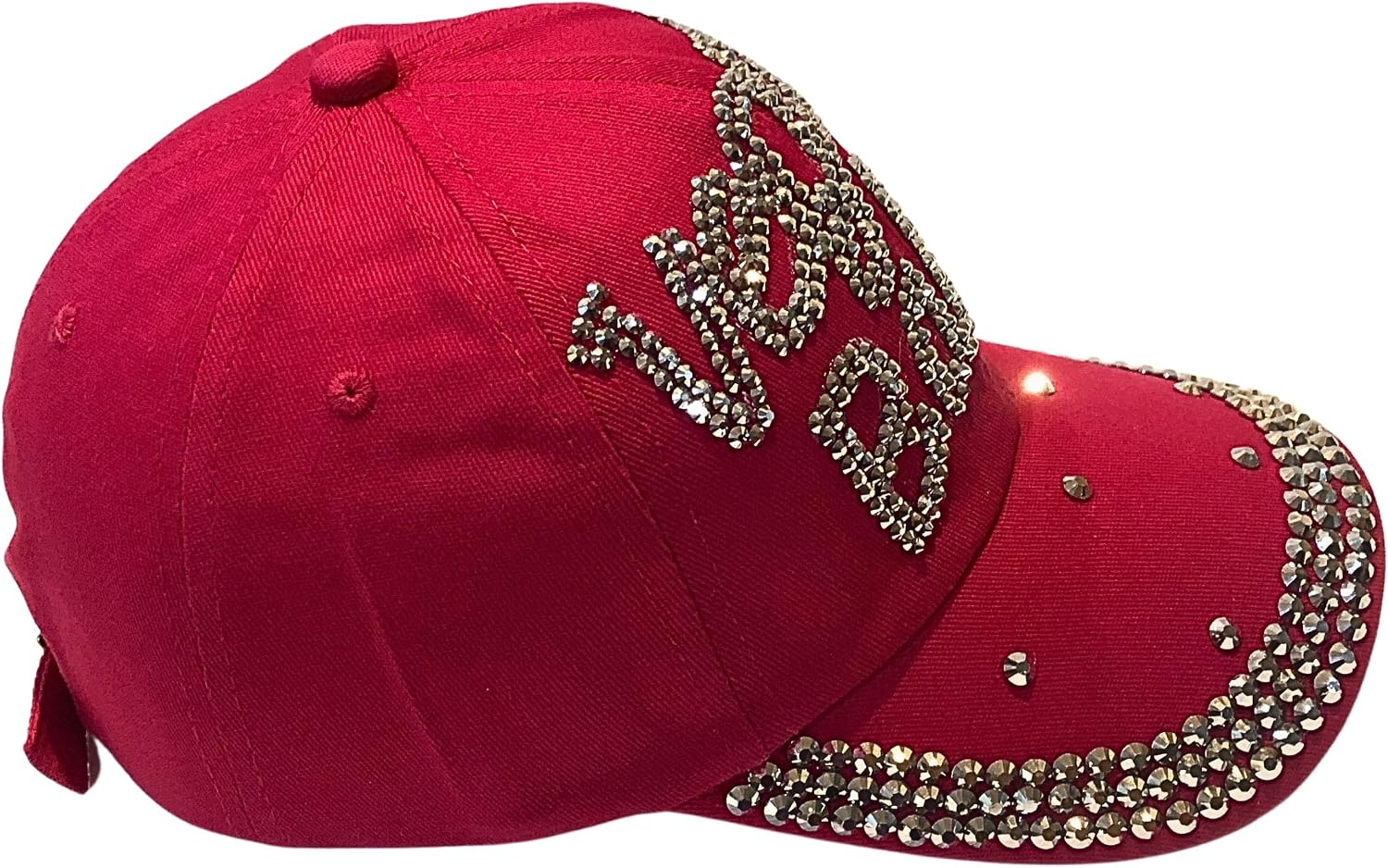 Popfizzy Bling Hat for Women, Rhinestone Baseball Cap, Bedazzled Distressed Denim Hats, Birthday Gifts for Women, Adjustable image 3