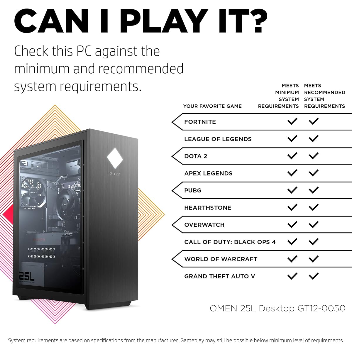 $83/mo - Finance OMEN 25L Gaming Desktop PC, AMD Radeon RX 5700, AMD Ryzen  7 3700X, HyperX 16 GB DDR4 RAM, 1 TB SATA Hard Drive & 512 GB PCIe NVMe SSD,