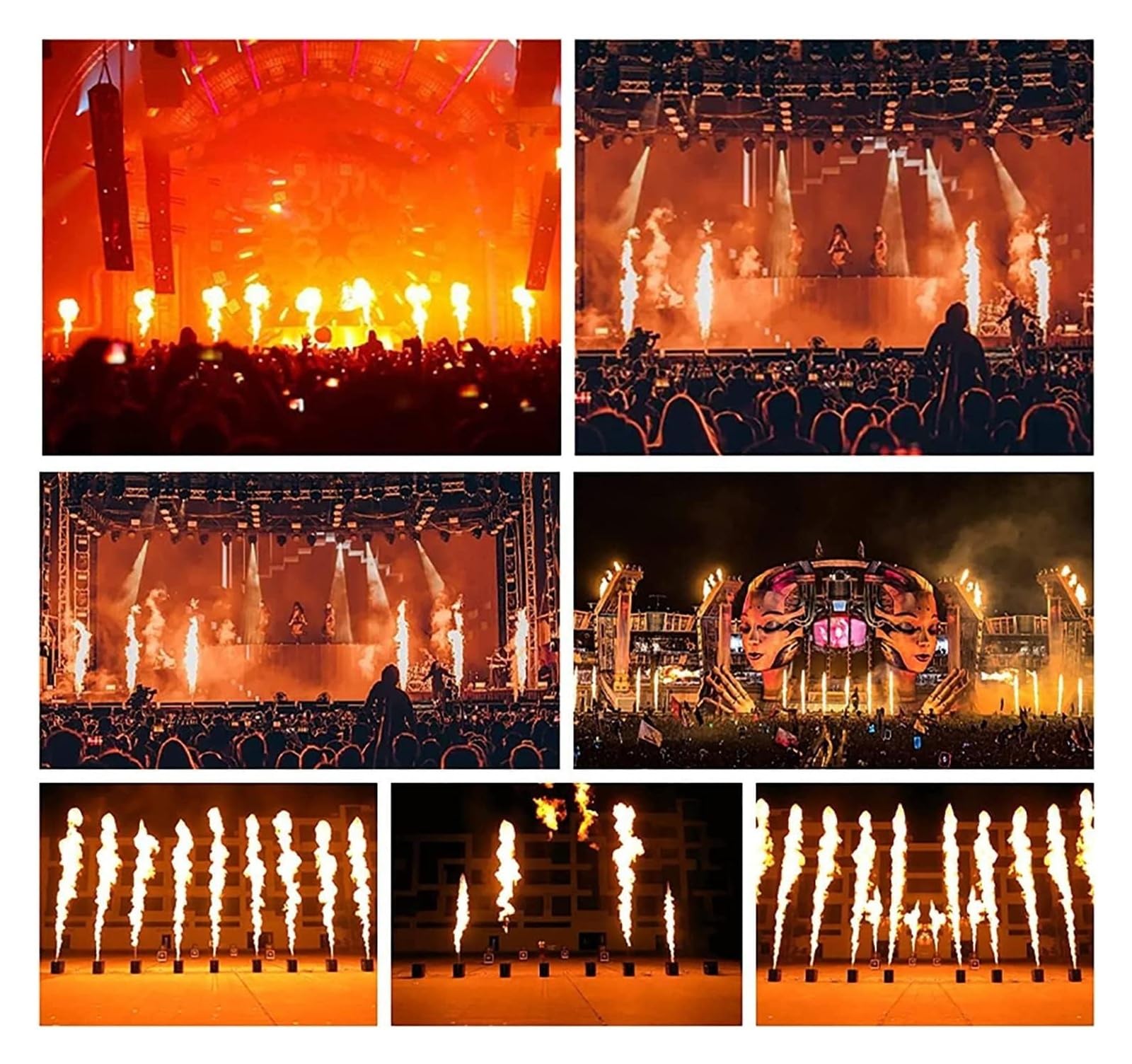 Macchina a effetti speciali per il fuoco, macchina a getto DJ, altezza della fiamma: 3M (10 piedi) con canale di sicurezza per lo stadio interno