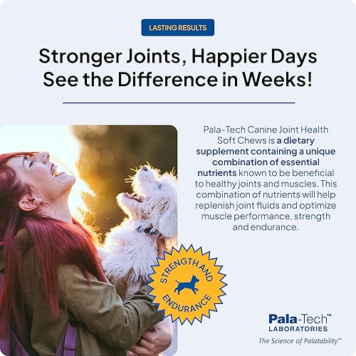 Miniatura 3 de Masticables suaves para articulaciones caninas (120 unidades) - Suplemento para articulaciones de glucosamina y MSM para perros - Alivio del dolor