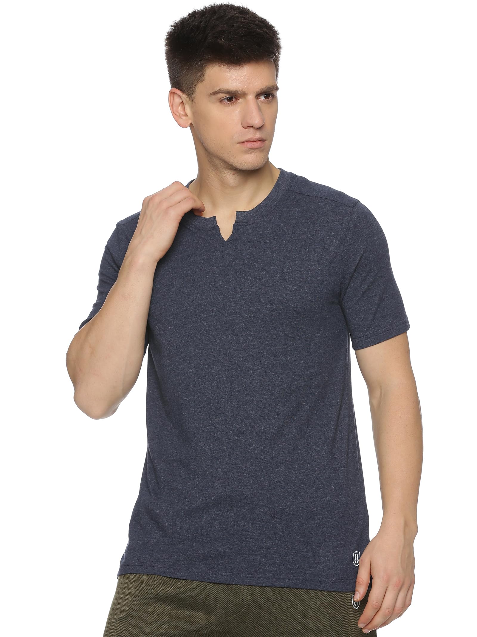 domin8 Men's Solid Regular Fit T-Shirt-picture-20