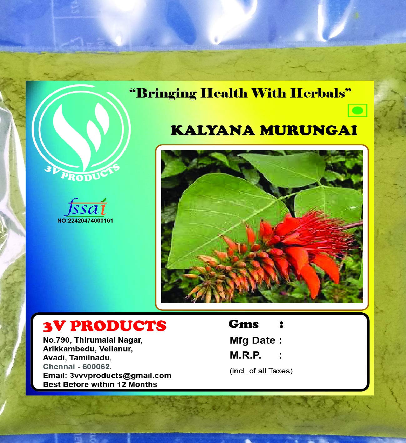 Buy 3V Products: Kalyana Murungai Leaf Powder 900g / Coral Tree ...