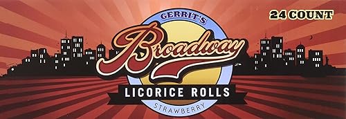 Miniatura 5 de Gerrit 's Broadway Rollos de regaliz de fresa 24 unidades