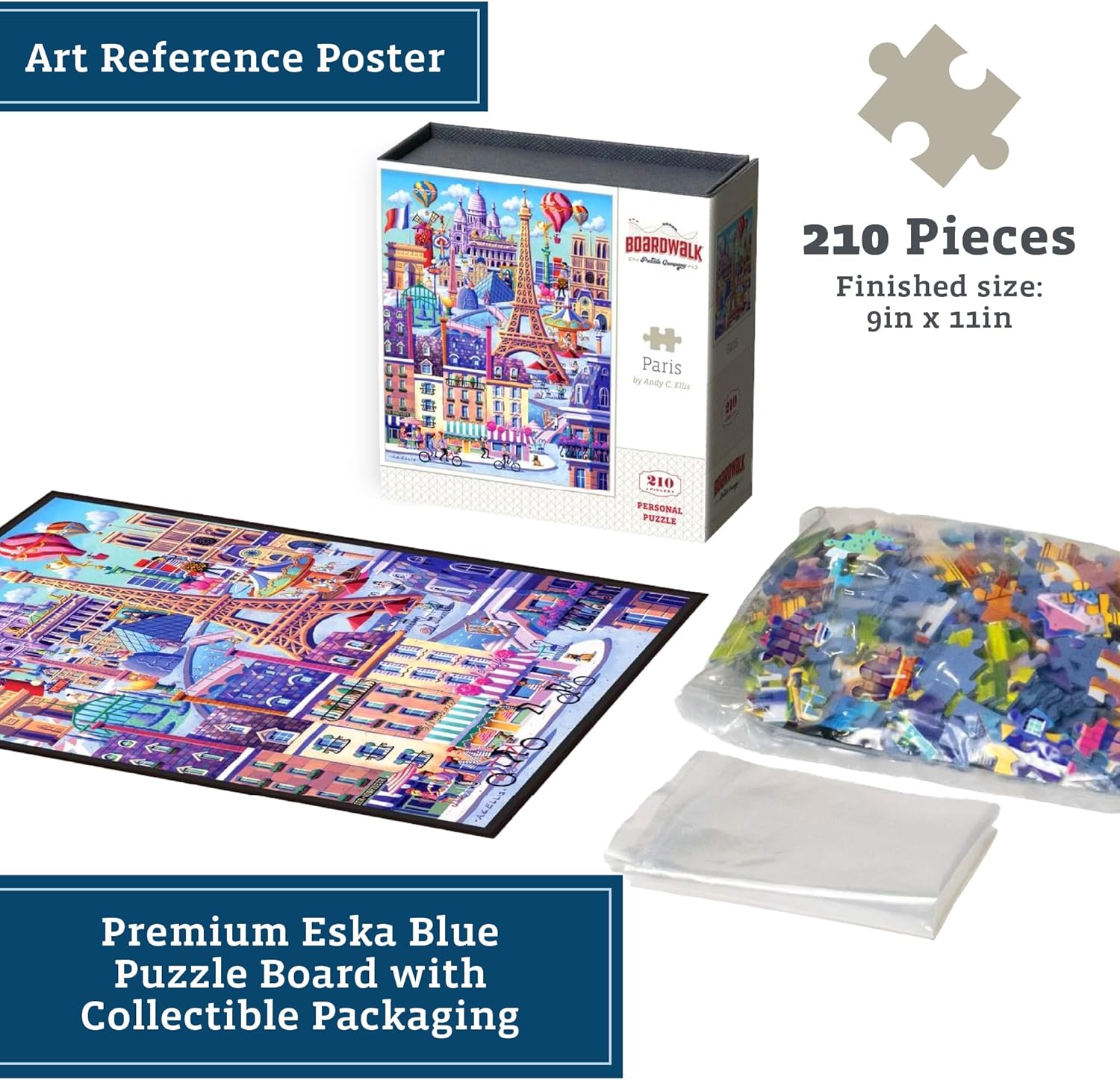 Paris by Boardwalk - Personal Puzzle - 210 Piece
