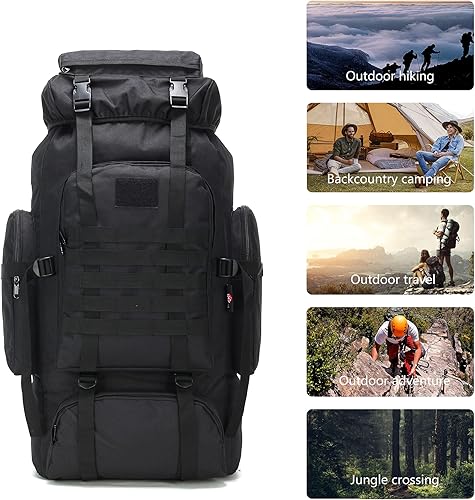Miniatura 6 de King'sGuard 70L Camping Hiking Backpack Tactical Backpack Military Molle Rucksack Backpack for Outdoor