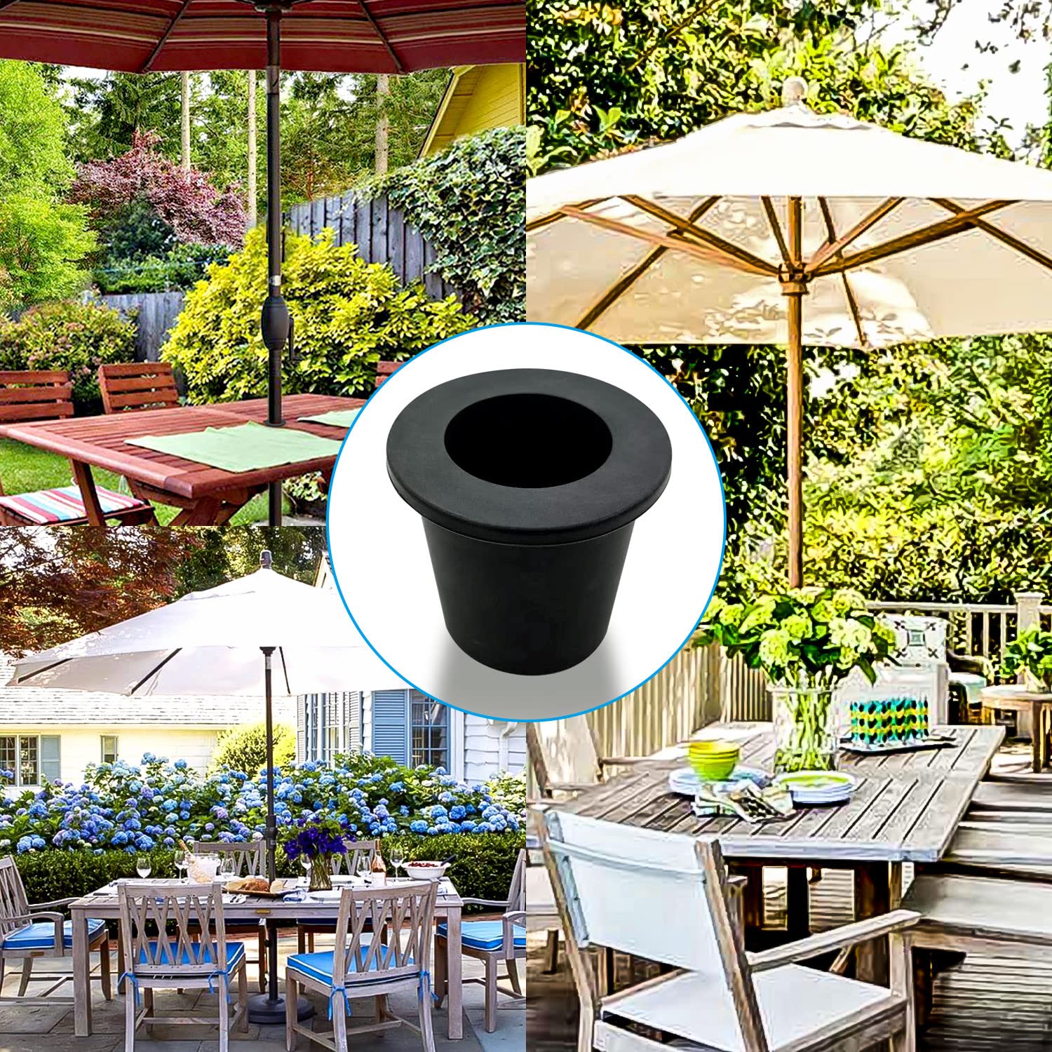 accessories for umbrella hole in patio table Amazon.com : Tenndar Patio Table Umbrella Hole Ring Plug Cone Wedge Holder