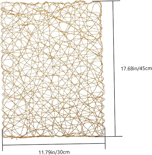 Miniatura 9 de Mikinona 4 manteles individuales tejidos de cuerda de papel de ratán, manteles individuales de papel aislados, tapete decorativo para colocar tazas,