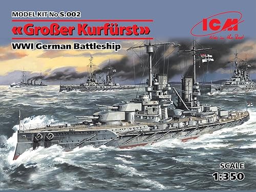 Miniatura 7 de ICM Modelos Battleship SMS Groer Kurfurst Kit de construcción