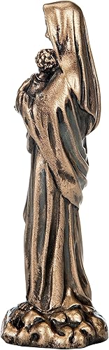 Miniatura 7 de BEAUTIFUL GREEK STATUES Virgen María Madre de Jesús Madonna - Estatua de bronce fundido en frío en miniatura de 3.5 pulgadas