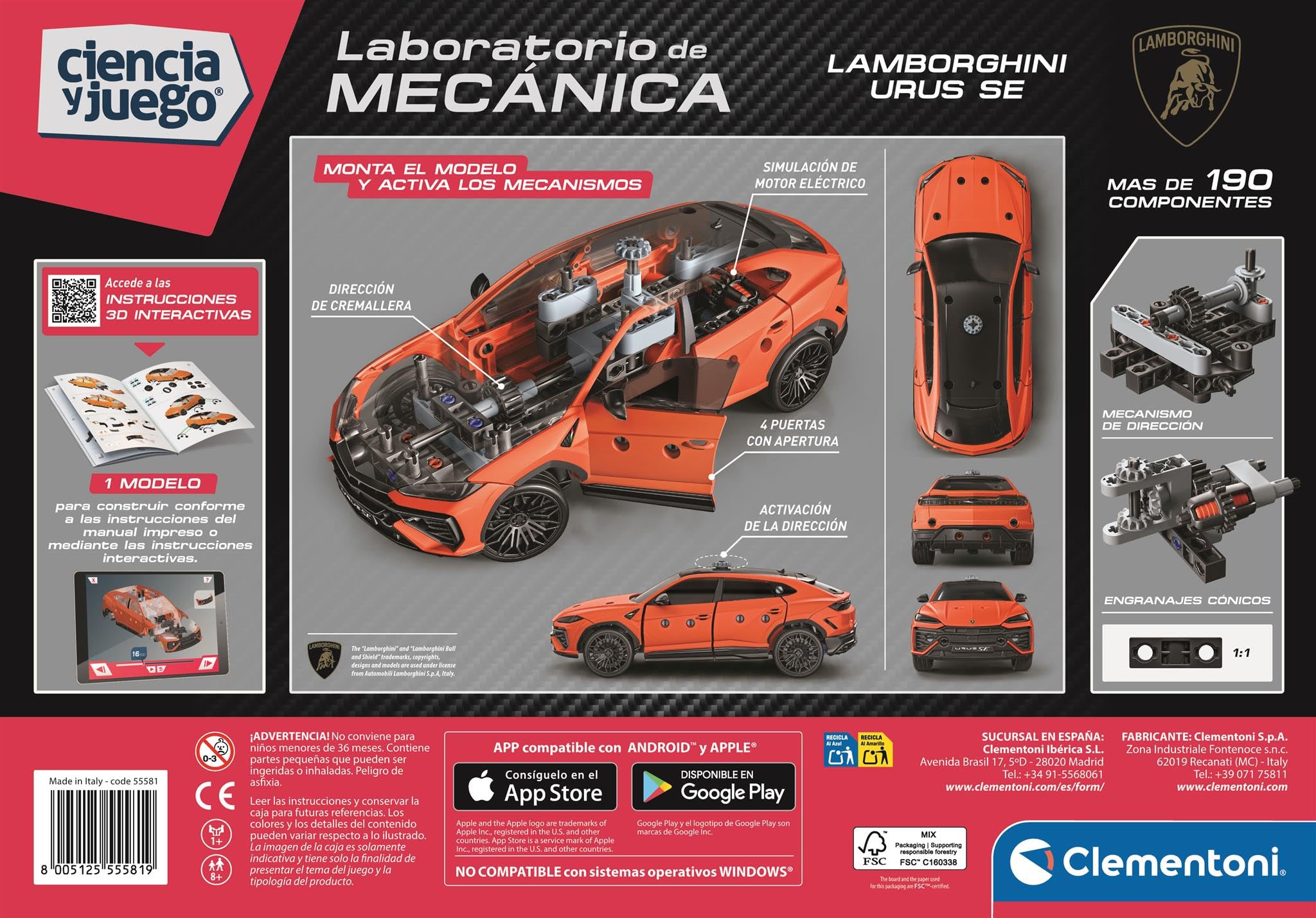 Clementoni Lamborghini Urus - Over 160 Pieces to Create Your Own