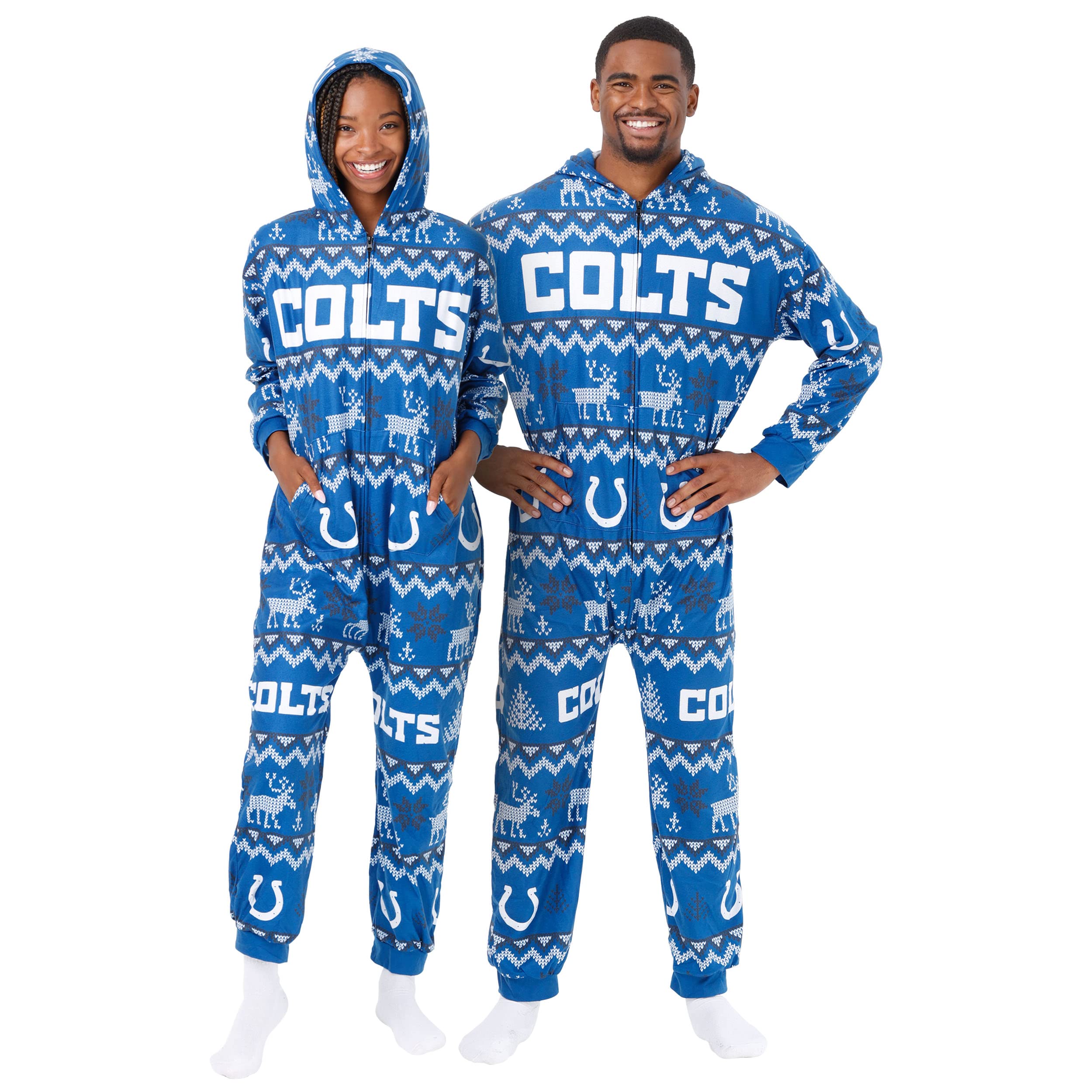 FOCO Unisex NFL Team Logo Pajamas One Piece Onesie