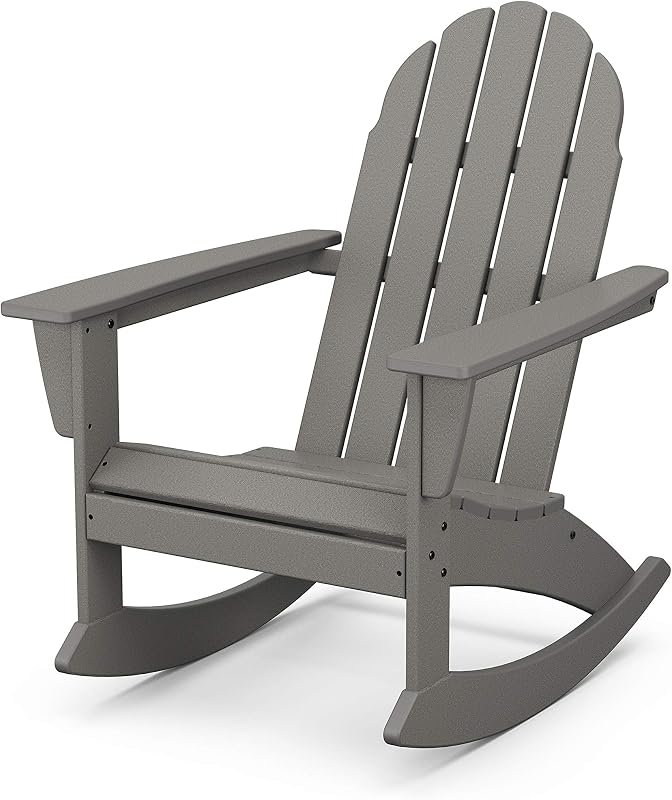 POLYWOOD Vineyard Rocking Chair Slate Grey